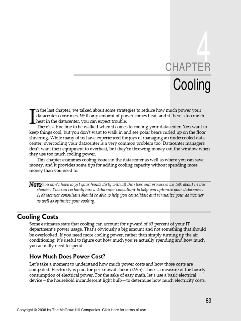 4 Cooling | PDF | Air Conditioning | Data Center