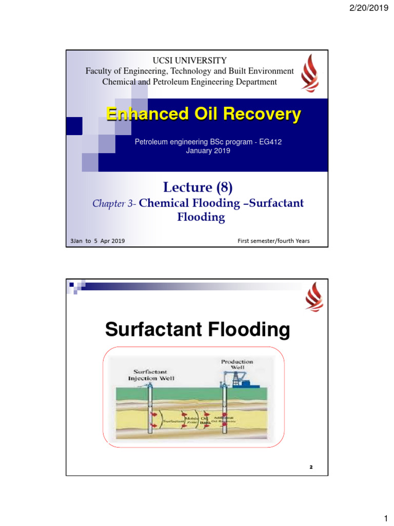 Ug L8 Eor Eg412 | PDF | Enhanced Oil Recovery | Surfactant