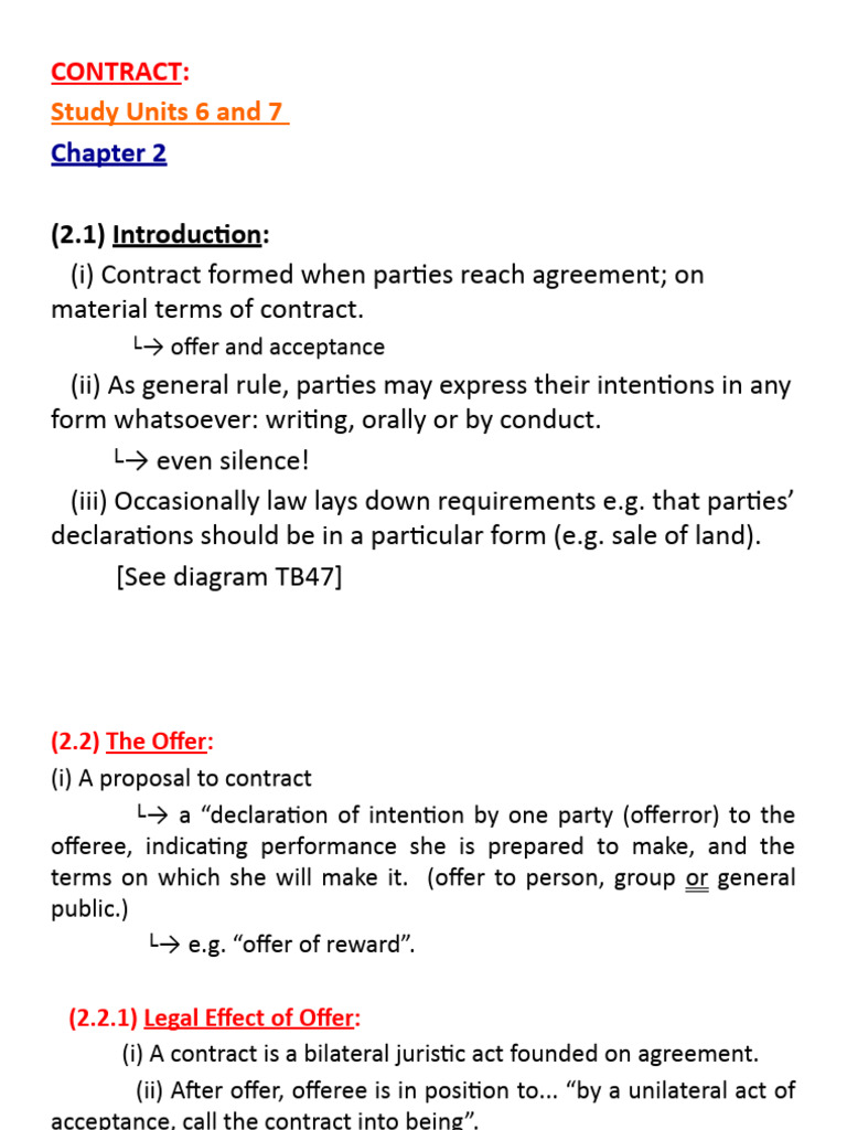Contract Law Essentials | PDF | Offer And Acceptance | Auction