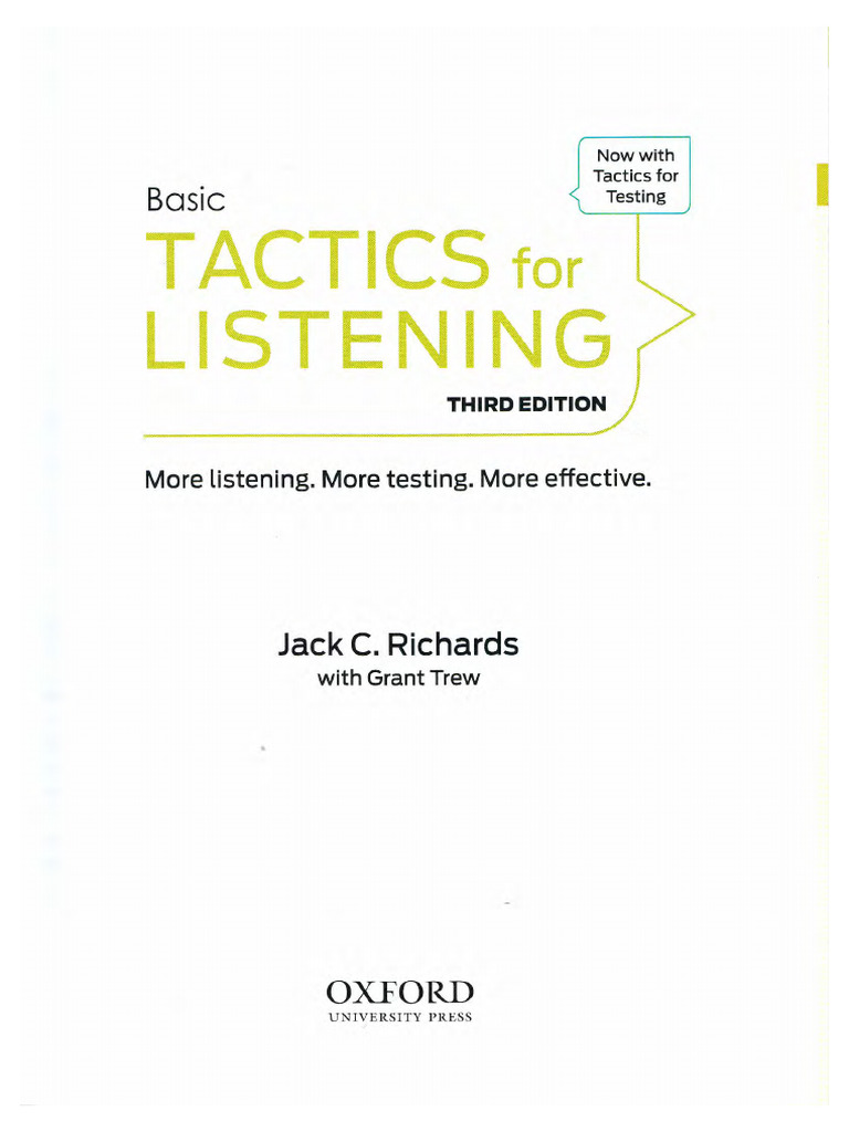 Tactics For Listening Basic Pdf