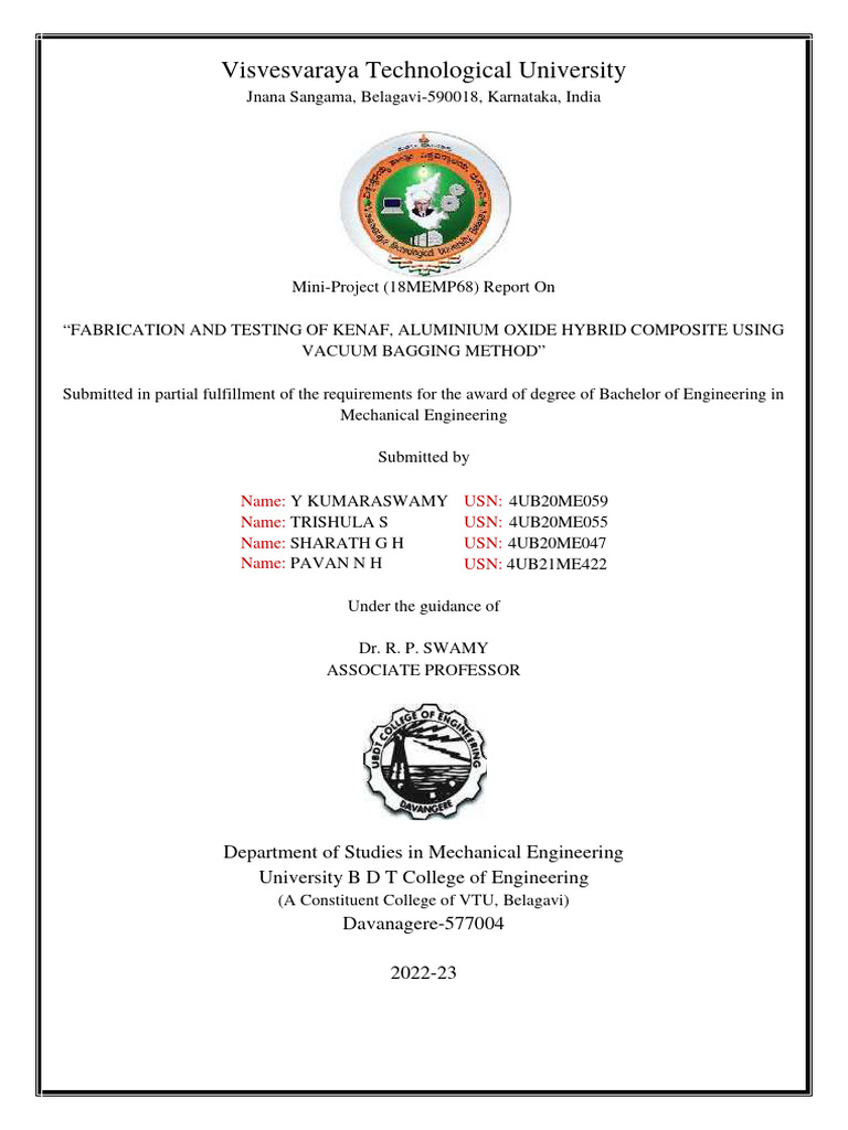 Kenaf-Aluminum Hybrid Composite Fabrication | PDF | Composite Material ...