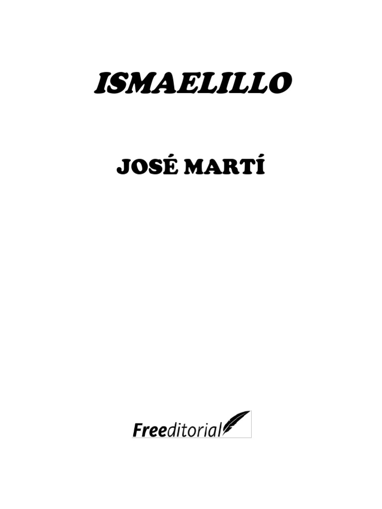 Poesía de José Martí: Ismaelillo | PDF