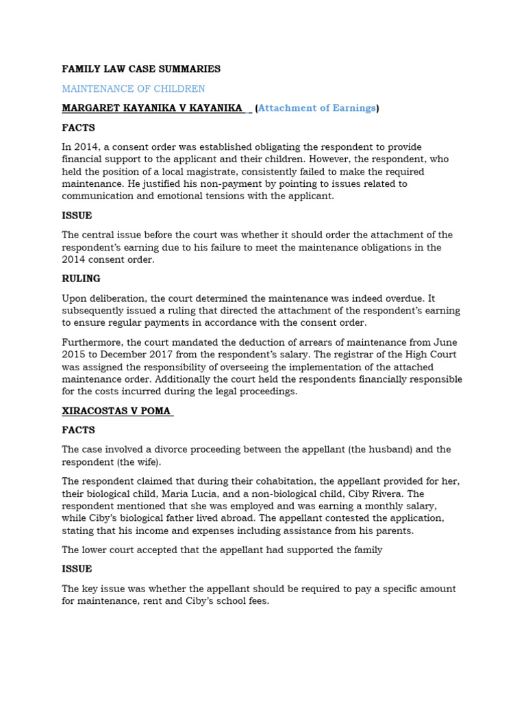 family-law-case-summaries-pdf-child-custody-best-interests