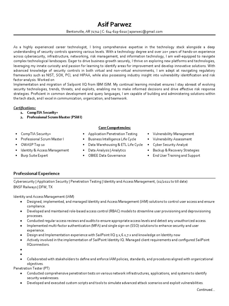 Asif Parwez | PDF | Computer Security | Security