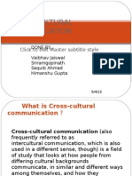 Cross Cultural Communication