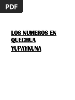 Números del 1 al 100 en Quechua | PDF