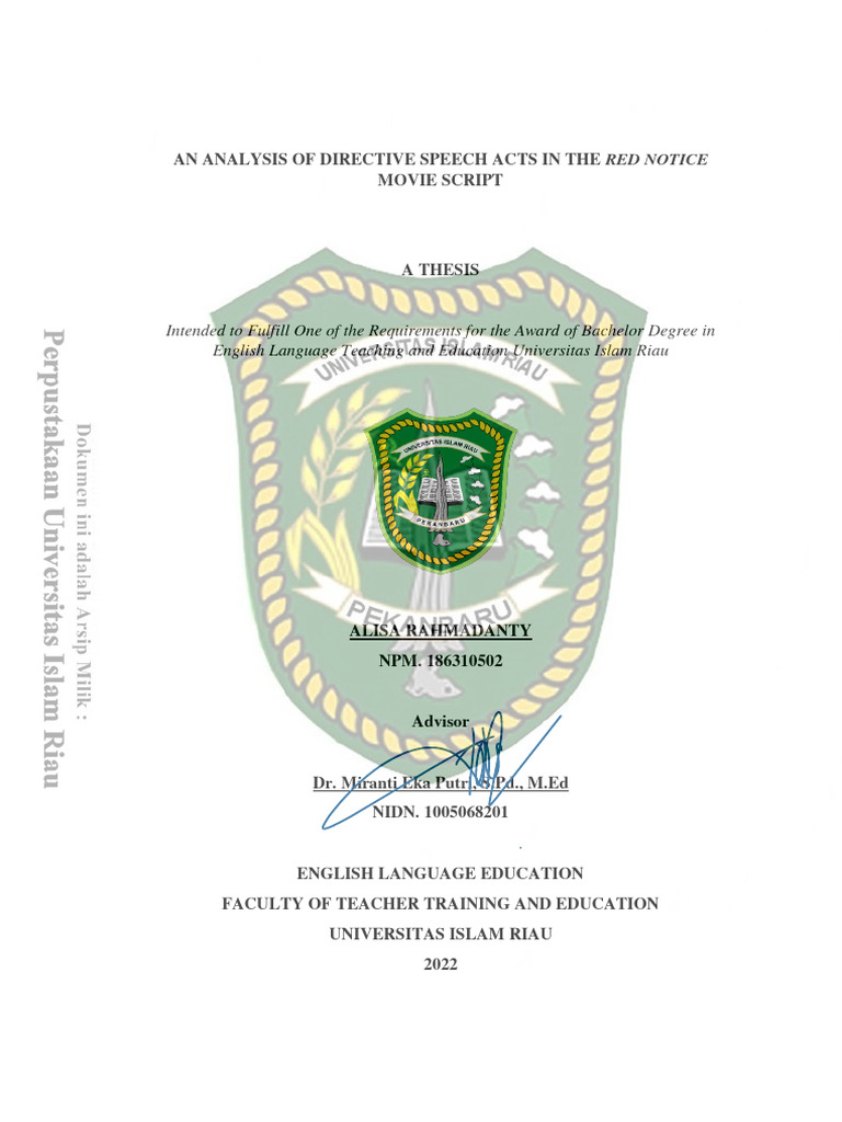 Intended To Fulfill One Of The Requirements For The Award Of Bachelor 