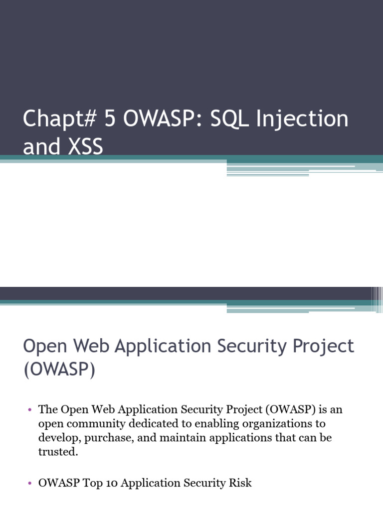 Owasp Sql