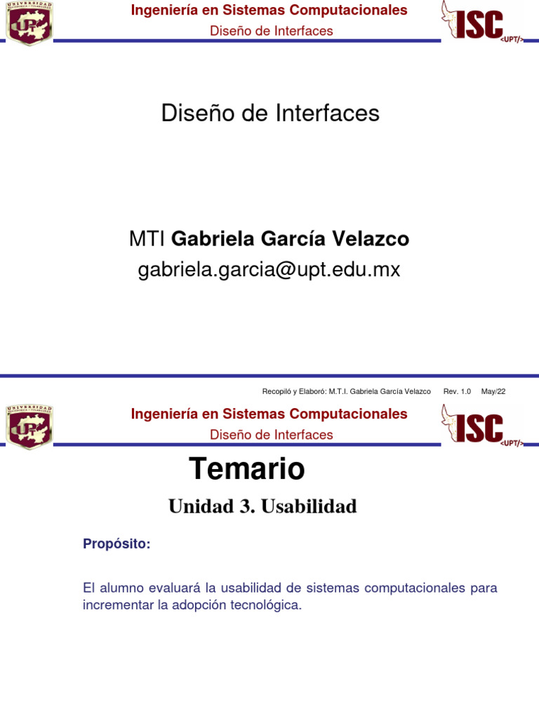 Recurso84 U3 Usabilidad 2 | PDF | Diseño de interfaz de usuario ...