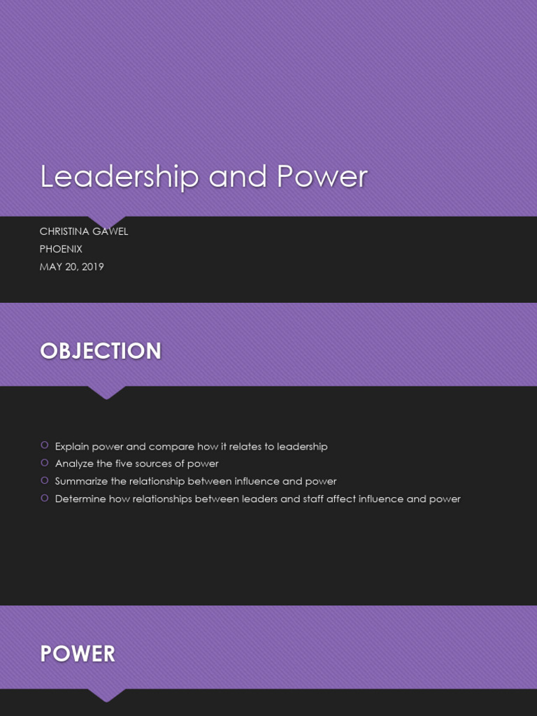 Leadership and Power Dynamics Explained | PDF | Power (Social And ...