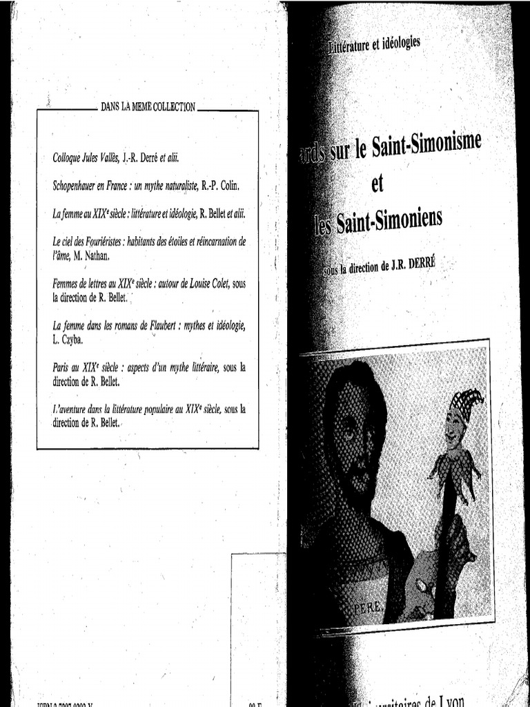 Libro Saint-Simoniens 1 | PDF