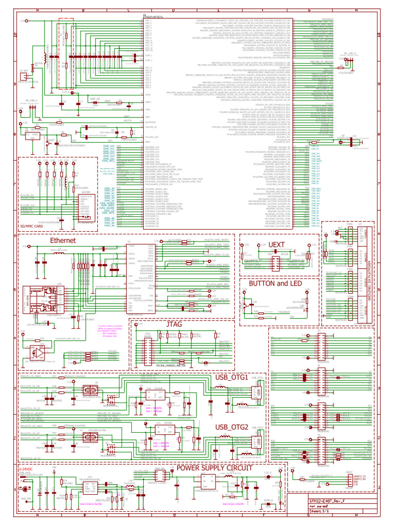 Olimex - Eth - STM32F407 - Rev - F | PDF