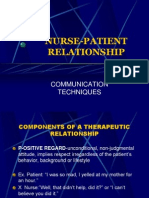 Nurse-Patient Relationship: Communication Techniques
