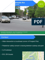 Ocean Ave and Parkside Ave: Pedestrian Safety Improvements