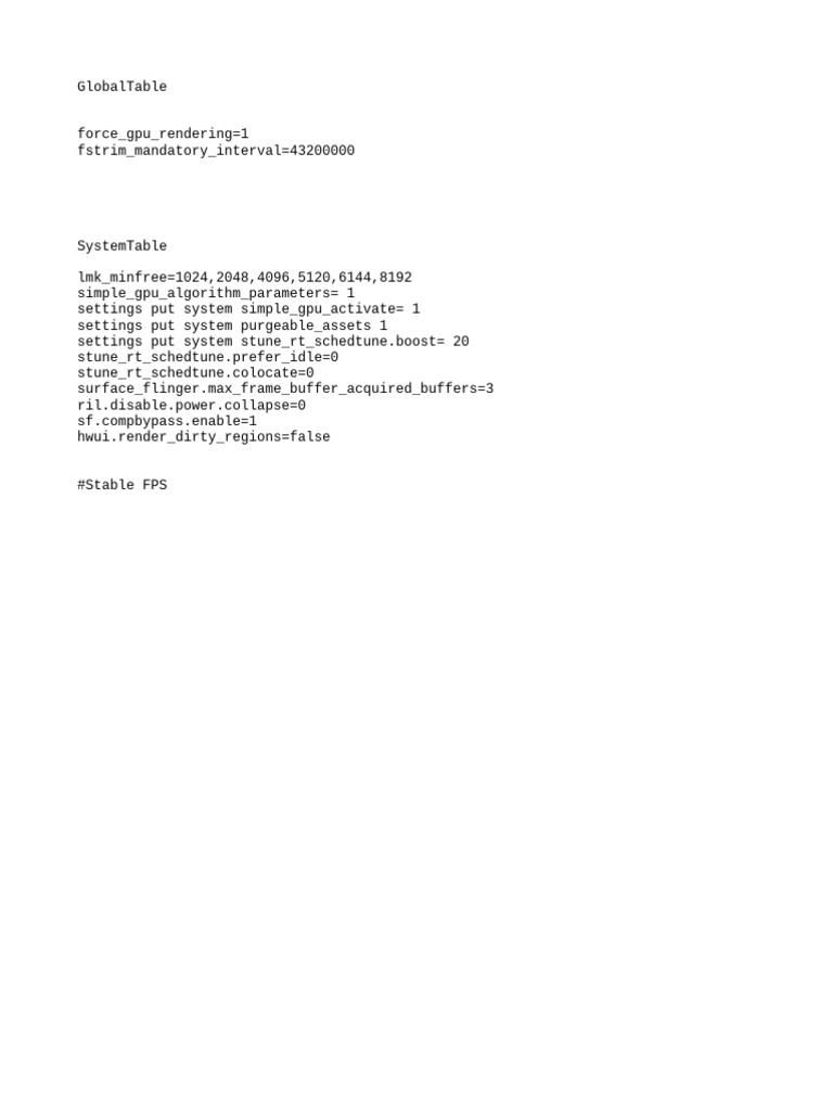 System Settings for GPU Rendering | PDF