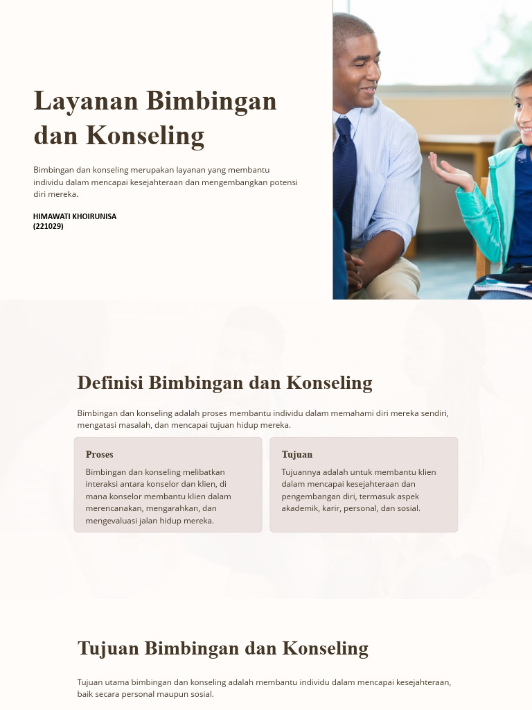 Layanan Bimbingan dan Konseling Efektif | PDF | Karier & Perkembangan ...