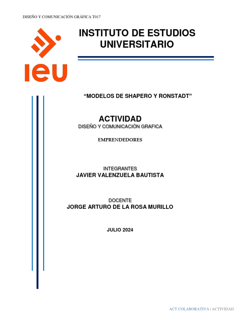 Ai - A3 - Modelo de Shapero y Ronstadt | PDF