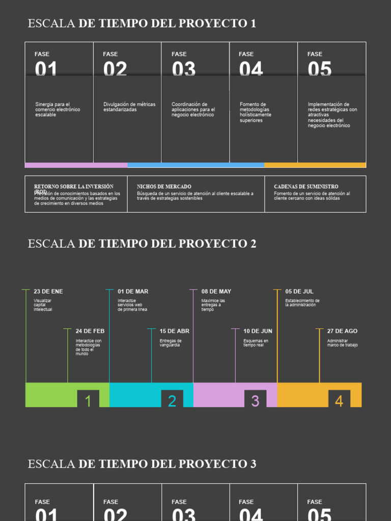 Planilla De Excel Escala De Tiempo Del Proyecto Blue