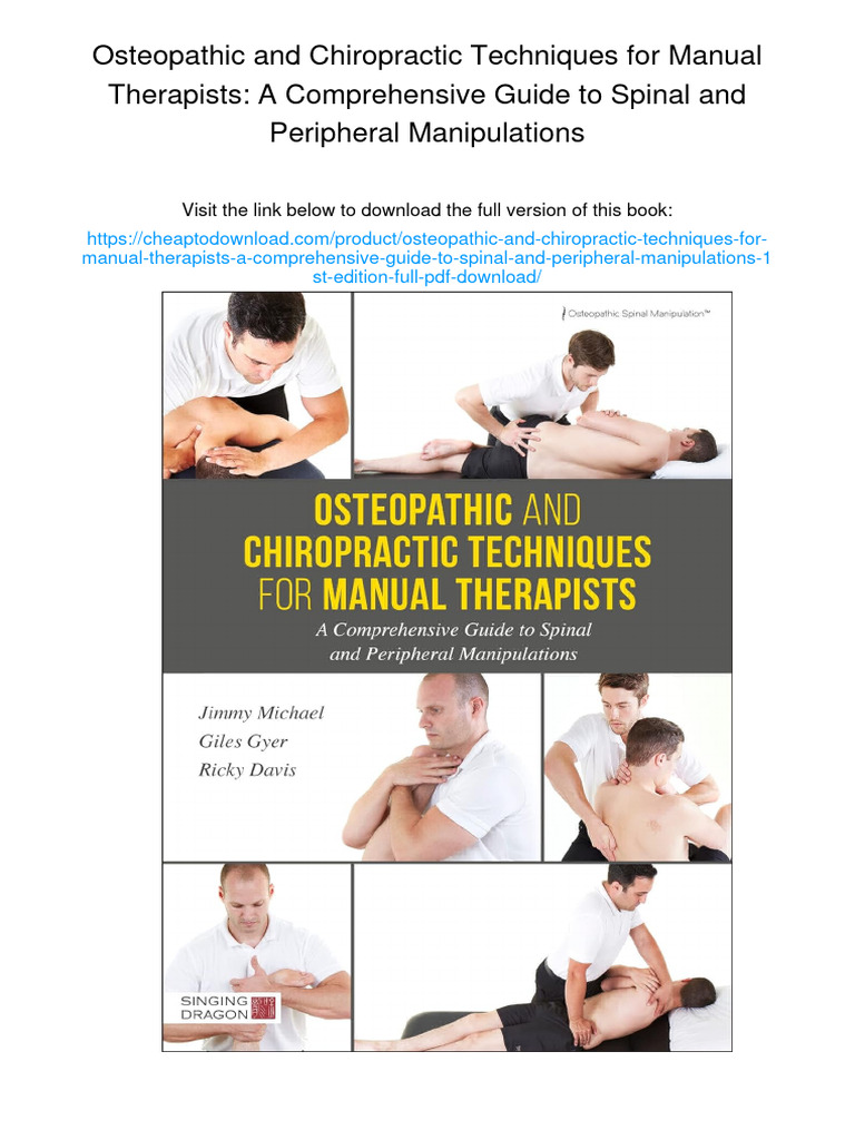 Osteopathic & Chiropractic Techniques Guide | PDF | Chiropractic