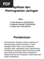 Aplikasi Dan Pemrograman Jaringan