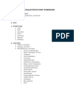 Postcholecystectomy Syndrome