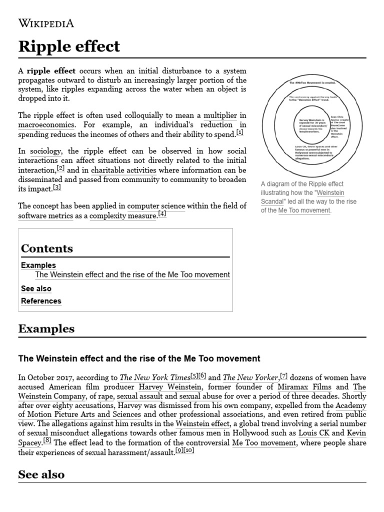 Ripple Effect - Wikipedia | PDF | Politics | Social Science