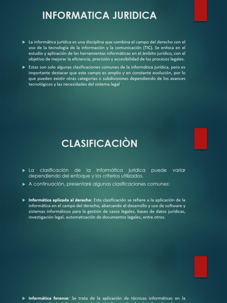 Informática Jurídica y Derecho Informático | PDF | Informática