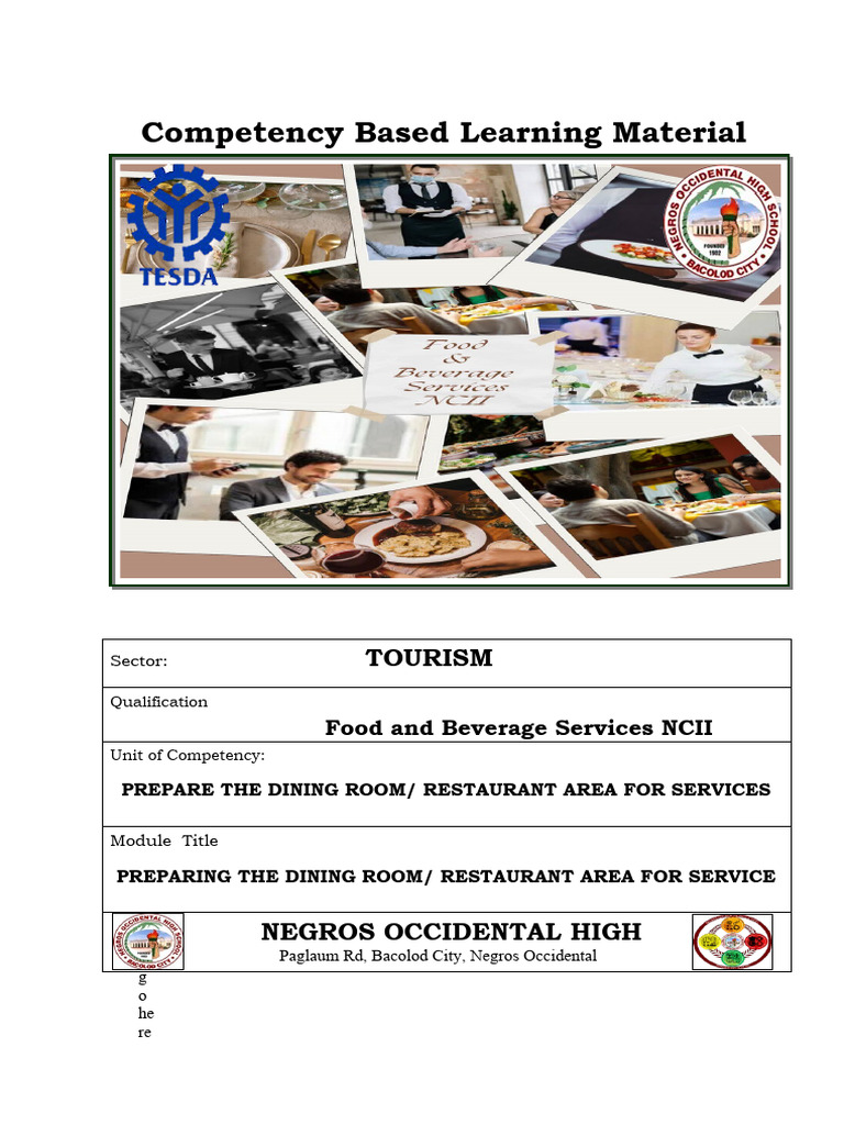 Competency Based Learning Material | PDF | Tableware | Spoon