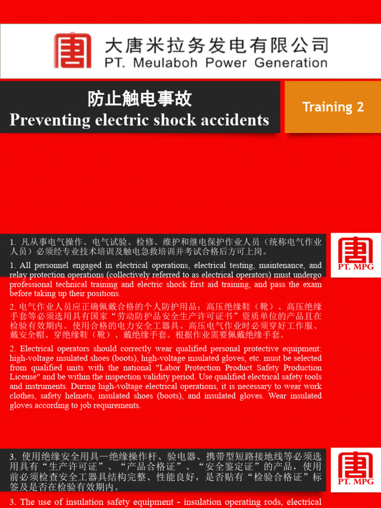 Electric Shock Prevention Guidelines | PDF | High Voltage | Insulator ...