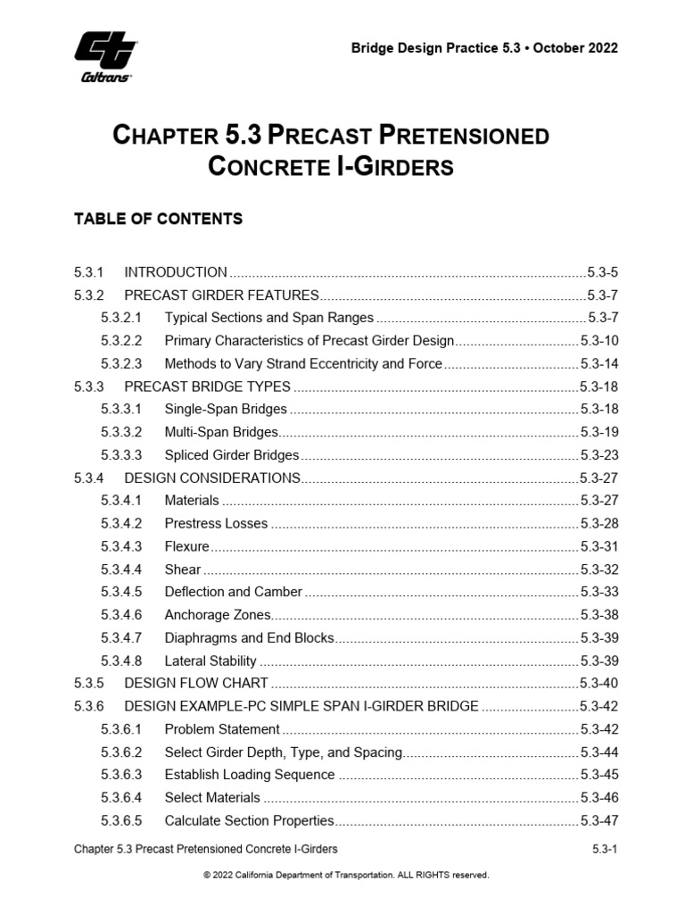 Precast Concrete I-Girder Design Guide | PDF | Prestressed Concrete ...