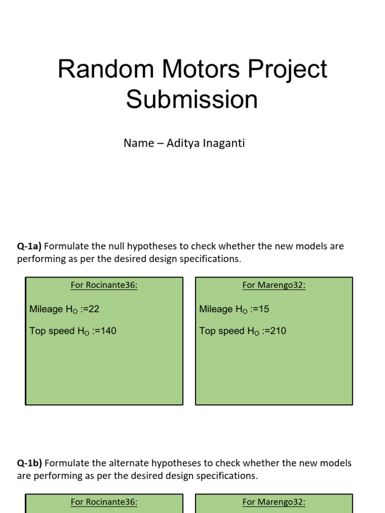 Project Presentation | PDF | Coefficient Of Determination | P Value