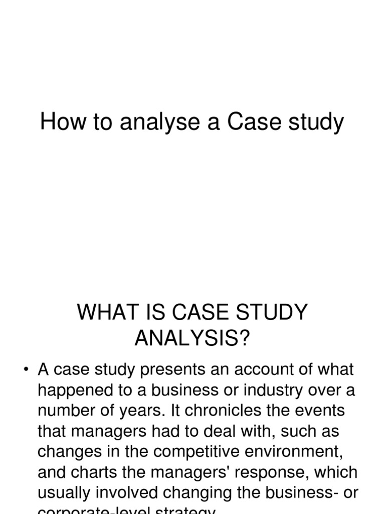 Analyzing Case Studies with SWOT | PDF | Strategic Management | Swot ...