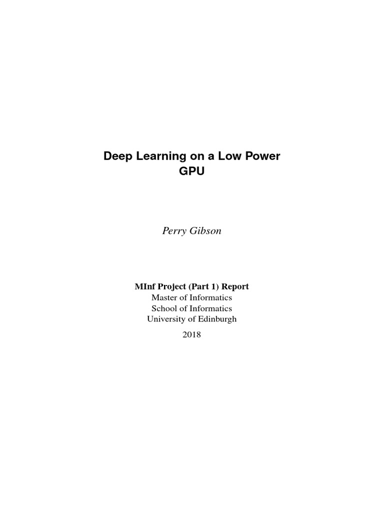 Optimizing Deep Learning on Mali GPU | PDF | Graphics Processing Unit ...