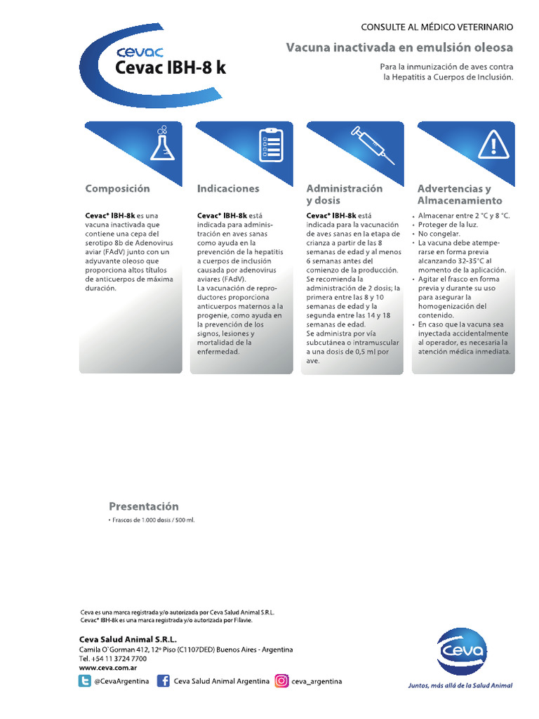 Cevac IBH-8 K | PDF