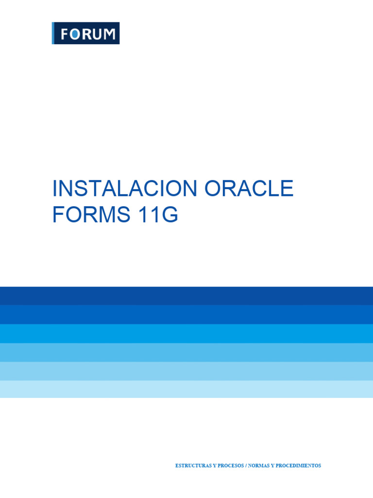 Guía de Instalación Oracle Forms 11g | PDF | Ventana (informática ...