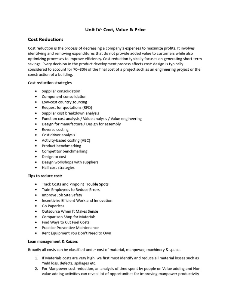 unit-iv-cost-pdf-procurement-supply-chain