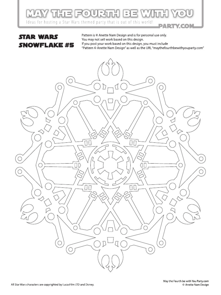 Star Wars Snowflake Pattern 5 | PDF