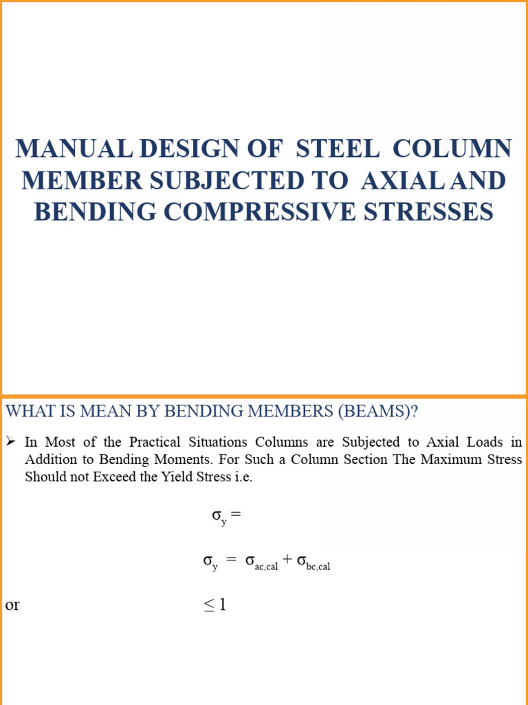 Beam Column Design Pdf Bending Beam Structure
