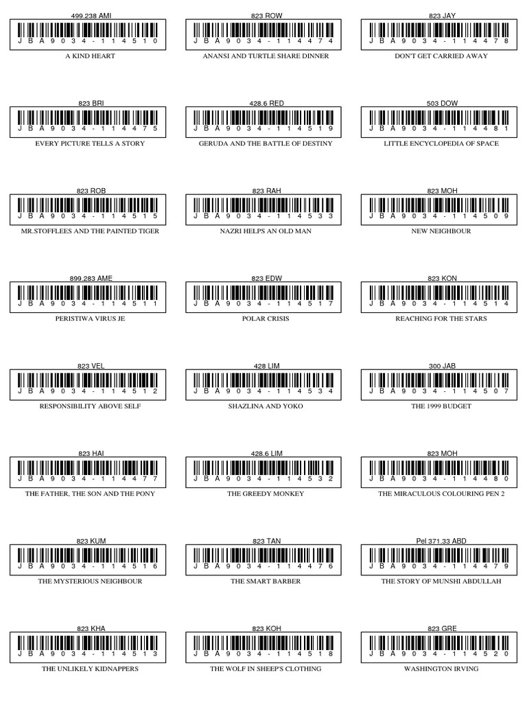 ps-SENTRAL Barcode Label | PDF | Science & Mathematics