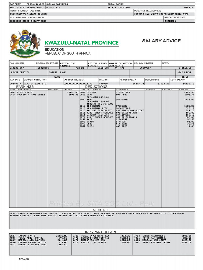 Payslip March 2024 | PDF