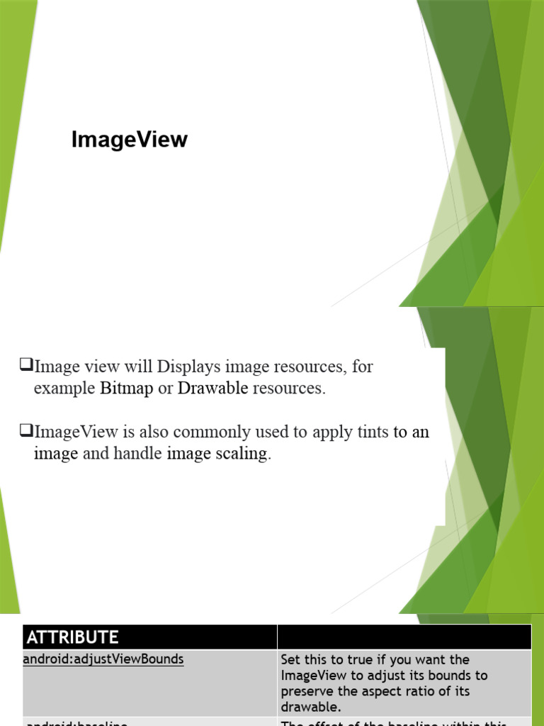 ImageView Adjustments and Tinting | PDF
