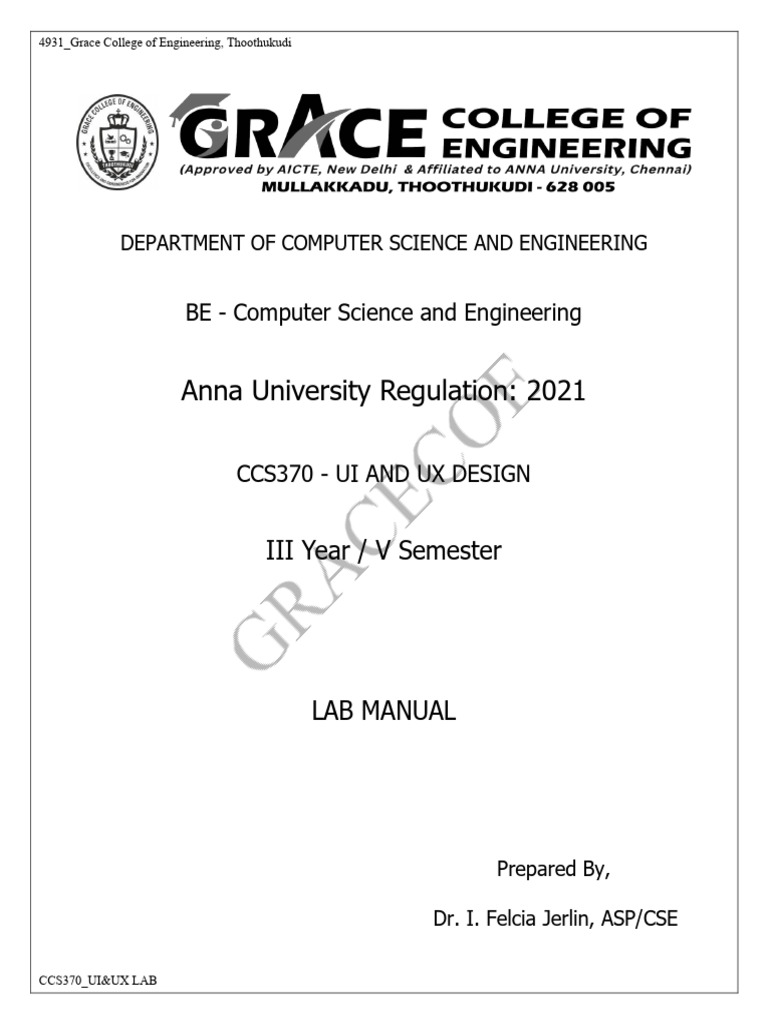 Responsive UI/UX Design Lab Manual | PDF | Usability | User Interface