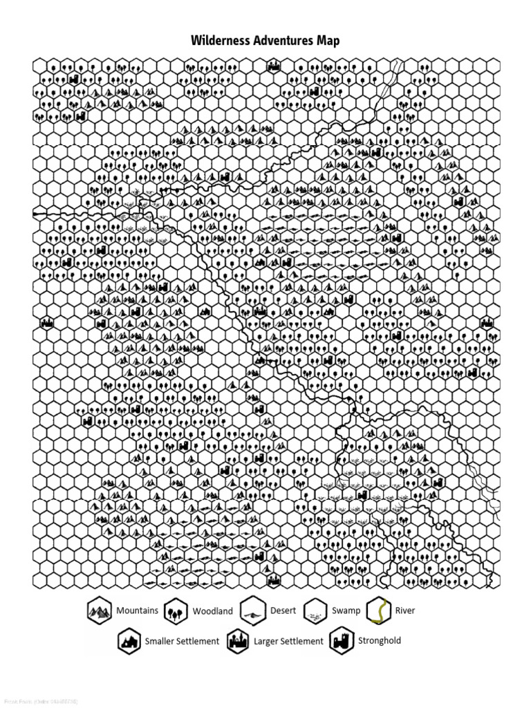 Sword Spell - Wilderness Adventures Map - 8.5 X 11 | PDF | Copyright ...