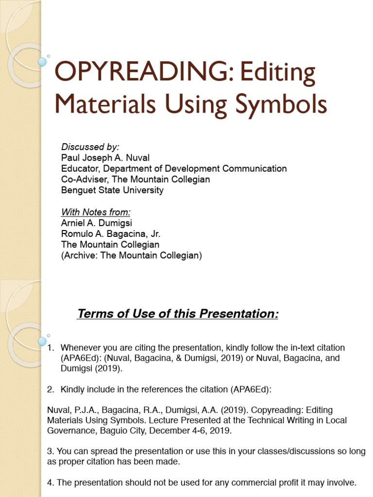 Copy Reading | PDF | Copy Editing | Proofreading