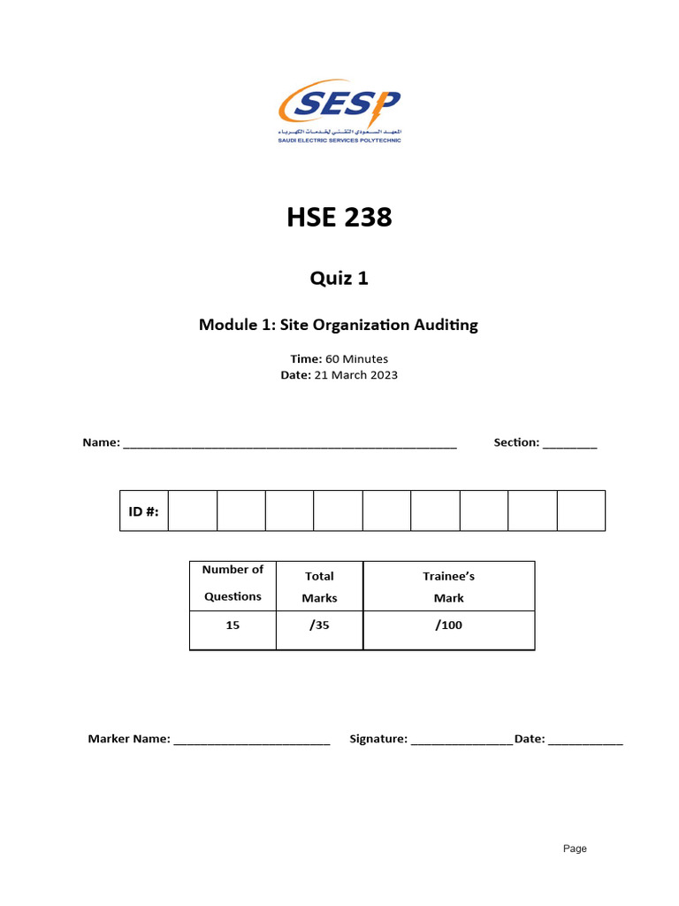 Quiz 1 - 238 | PDF | Technology & Engineering
