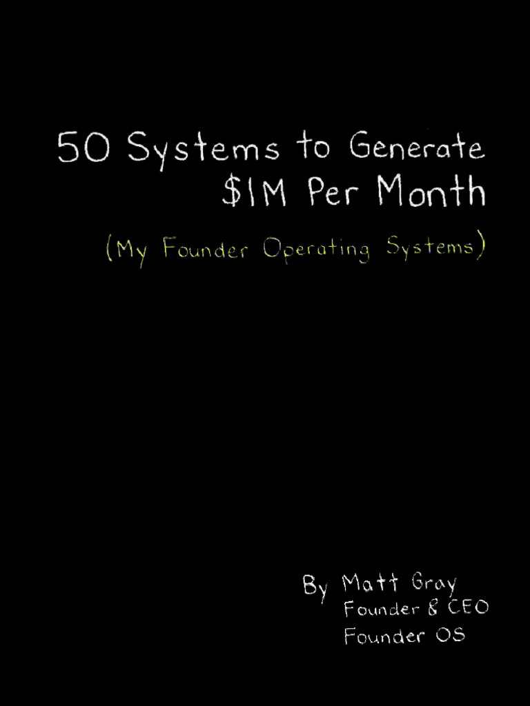 65f9cd93202ad2b1d57c0255 - 50 Systems To Generate $1M Per Month ...