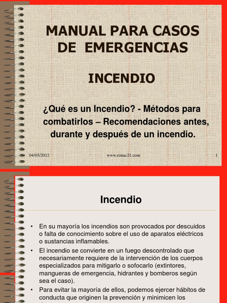 Manual de Emergencias por Incendio | PDF | Incendios | Naturaleza