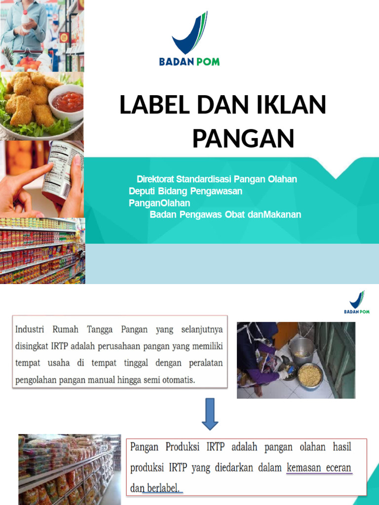 Pentingnya Label Pangan Olahan | PDF