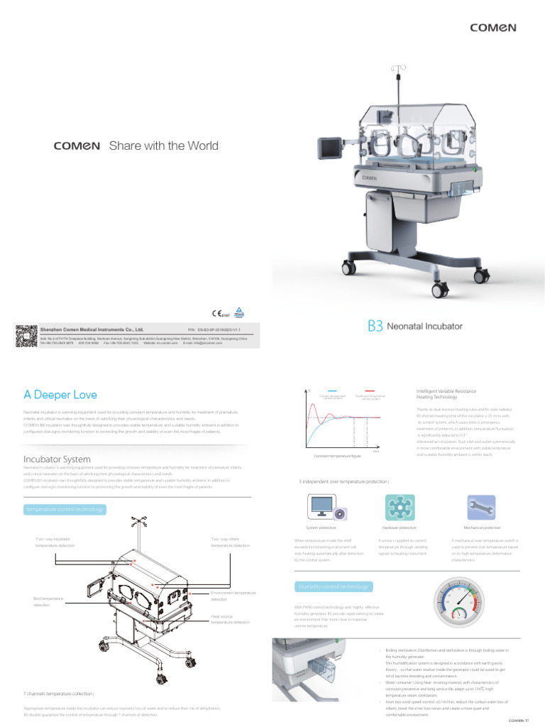 B3 Neonatal Incubator Specifications | PDF | Neonatal Intensive Care ...