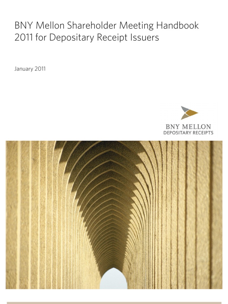 BNY Mellon DR Issue | PDF | American Depositary Receipt | Securities  (Finance)